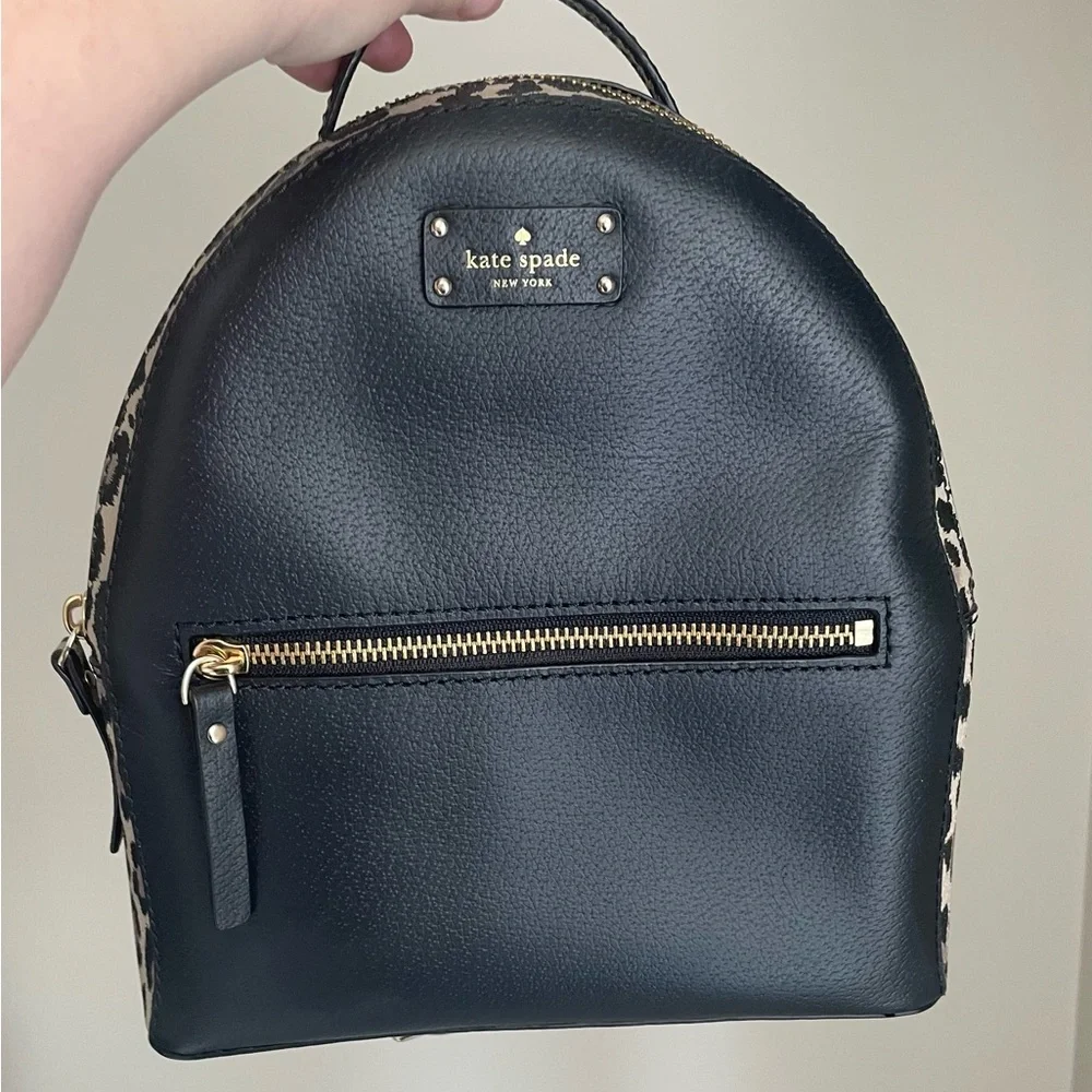 Kate Spade Black and Tan Backpack - Picture 1 of 4